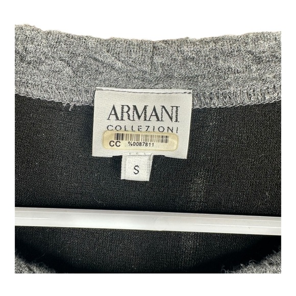 Armani Collezioni Women’s S Small Gray Pullover Top Vintage VTG Y2K Office - Picture 5 of 15